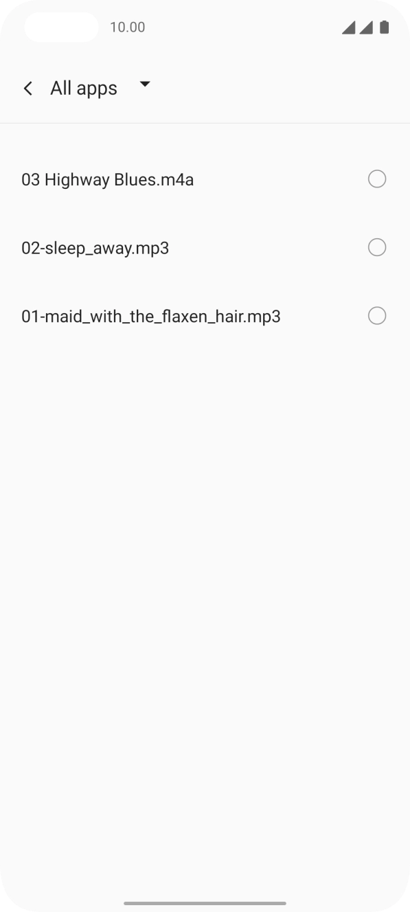 Press the required ring tones to hear them.