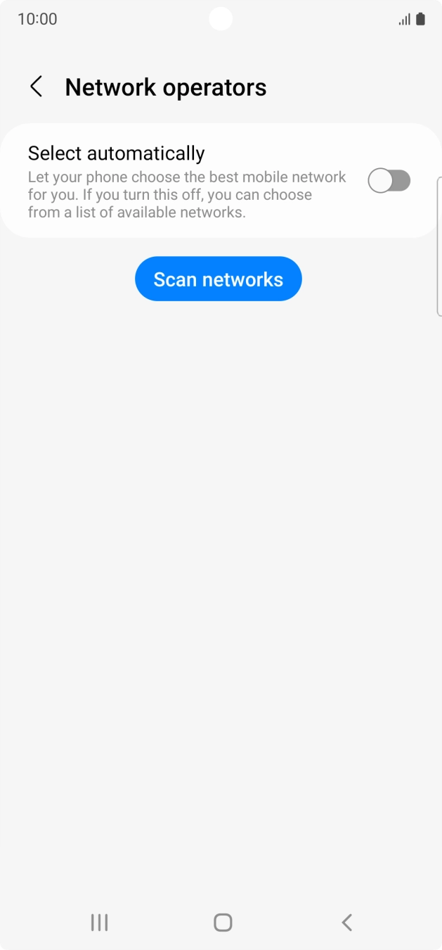 Press the indicator next to 'Select automatically' to turn on the function. Press the indicator next to 'Select automatically' to turn on the function.