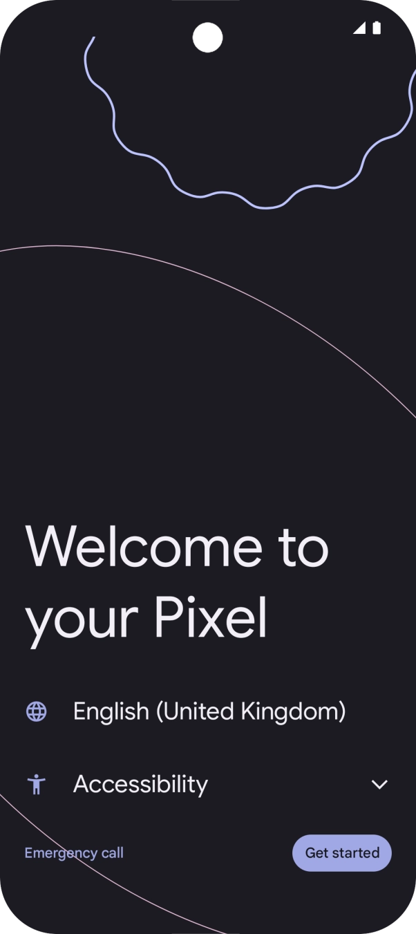 Press the field next to the language icon. Press the field next to the language icon.