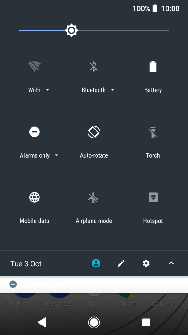 Press Airplane mode to turn the function on or off.