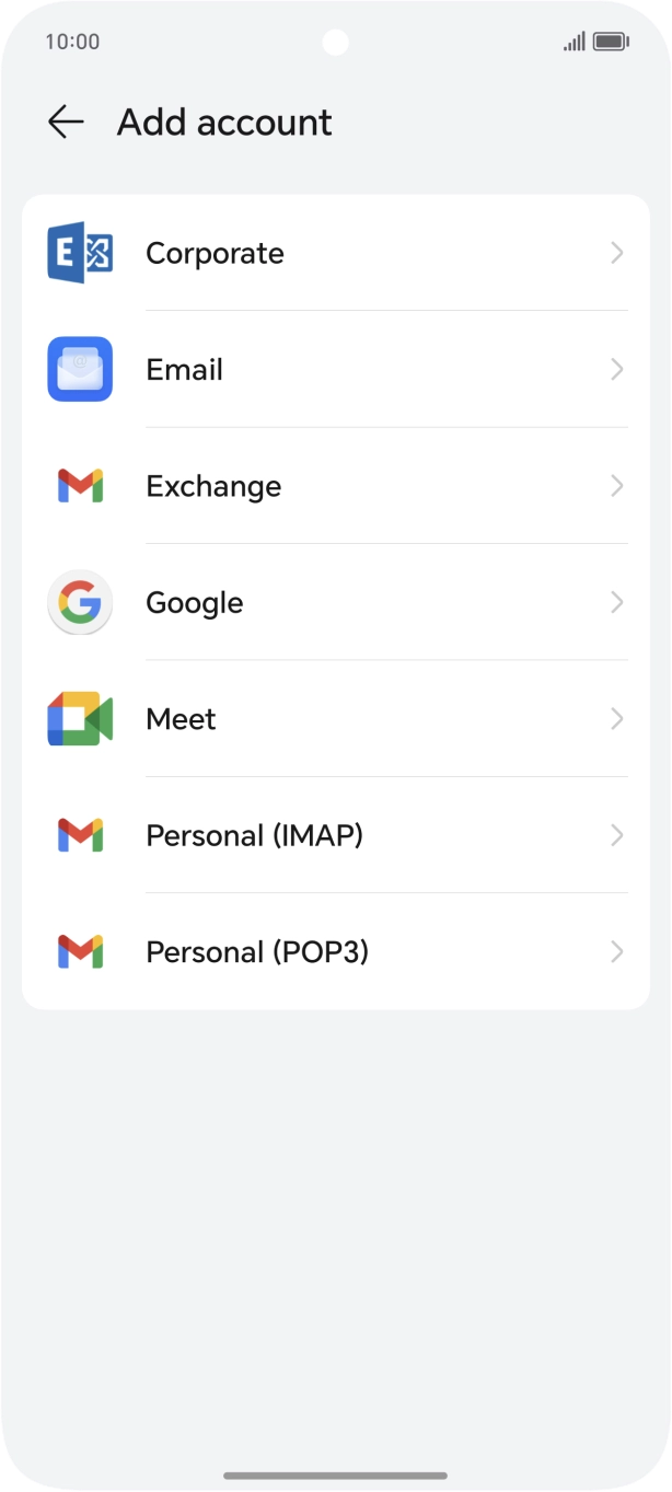 Press Google.