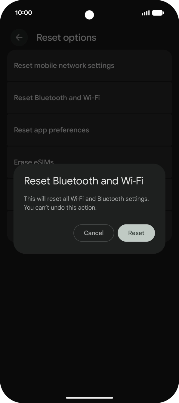 Press Reset.