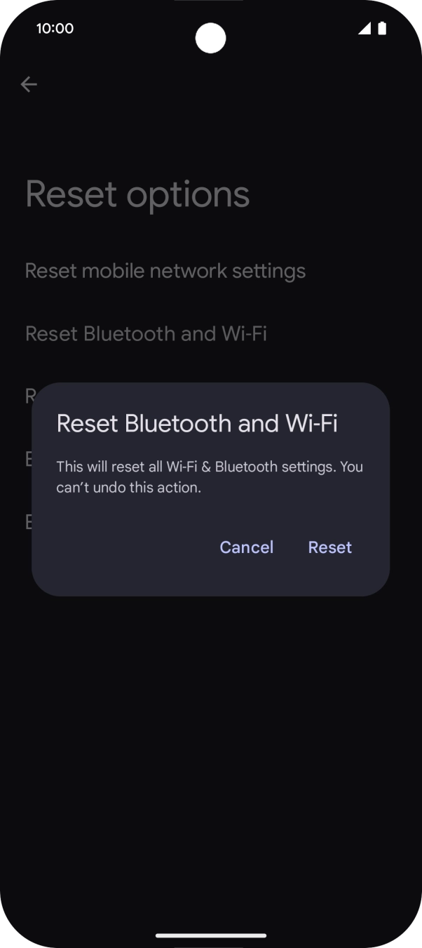Press Reset.