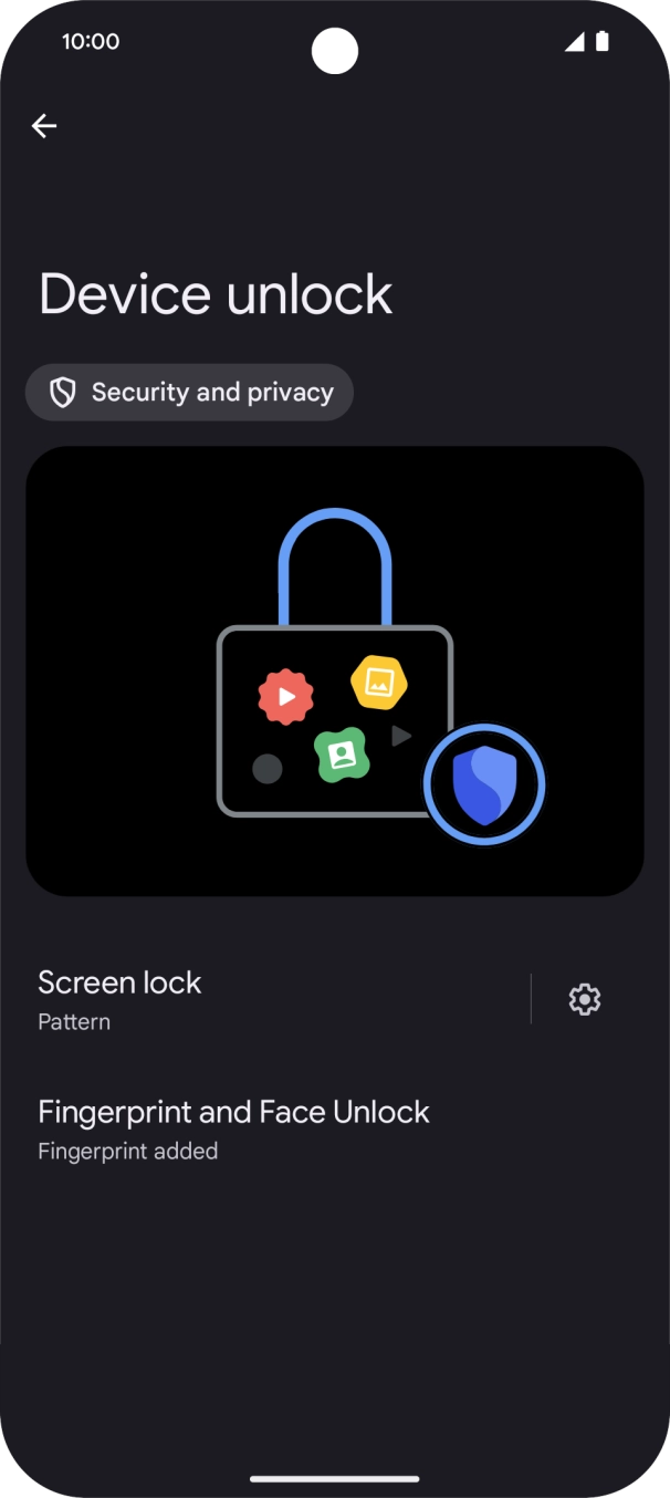 Press Screen lock and key in the additional lock code you created earlier. Press Screen lock and key in the additional lock code you created earlier.