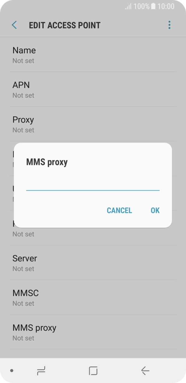 Key in 82.132.254.1 and press OK. Key in 82.132.254.1 and press OK.