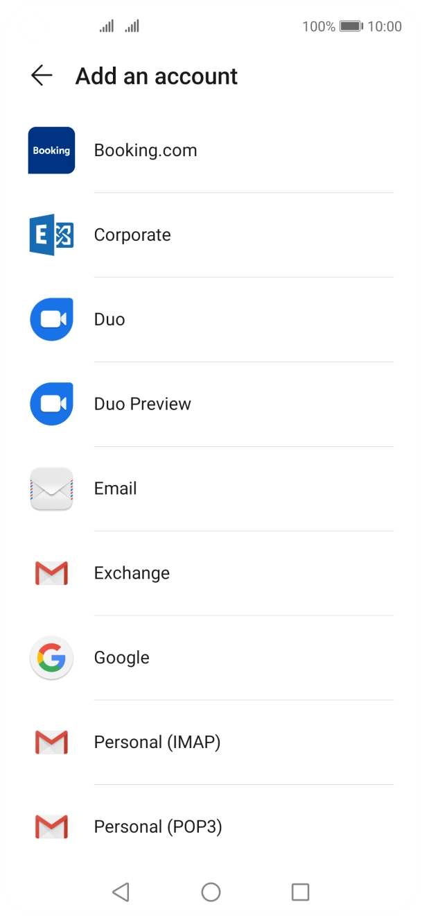 Press Google.