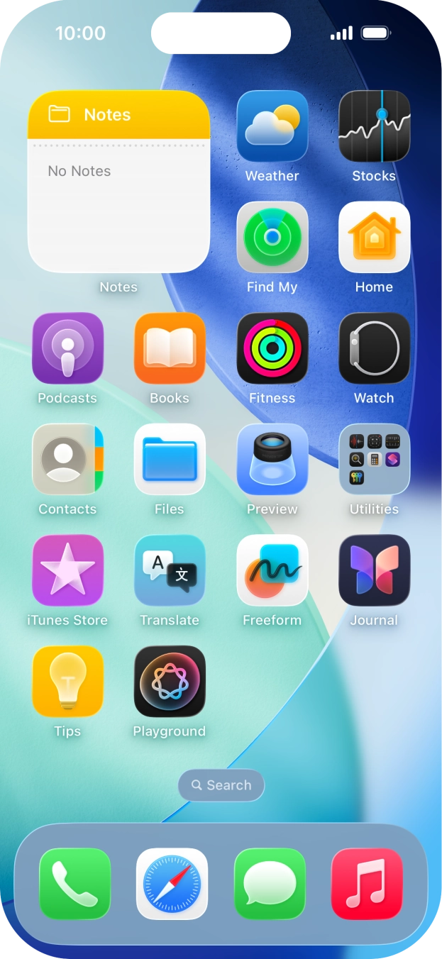 If you're using a Widget Stack: slide up or down on the stack to select the required widget. If you're using a Widget Stack: slide up or down on the stack to select the required widget.