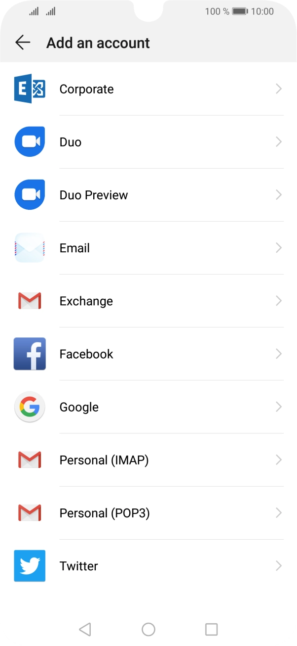 Press Google.