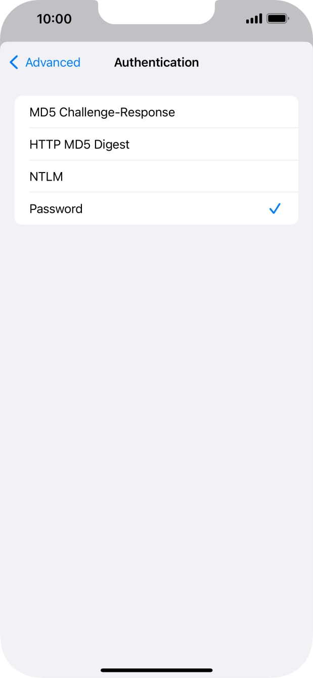 Press Password.