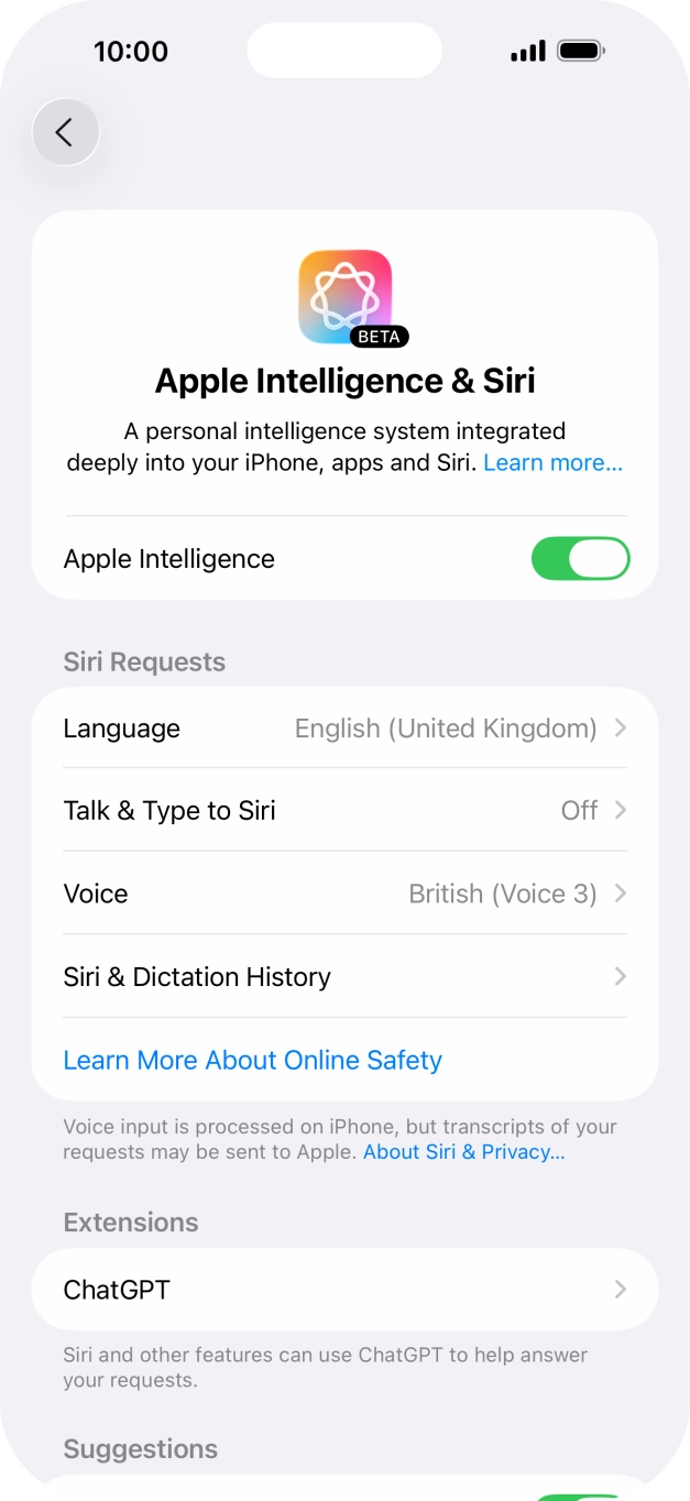Press Talk & Type to Siri. Press Talk & Type to Siri.