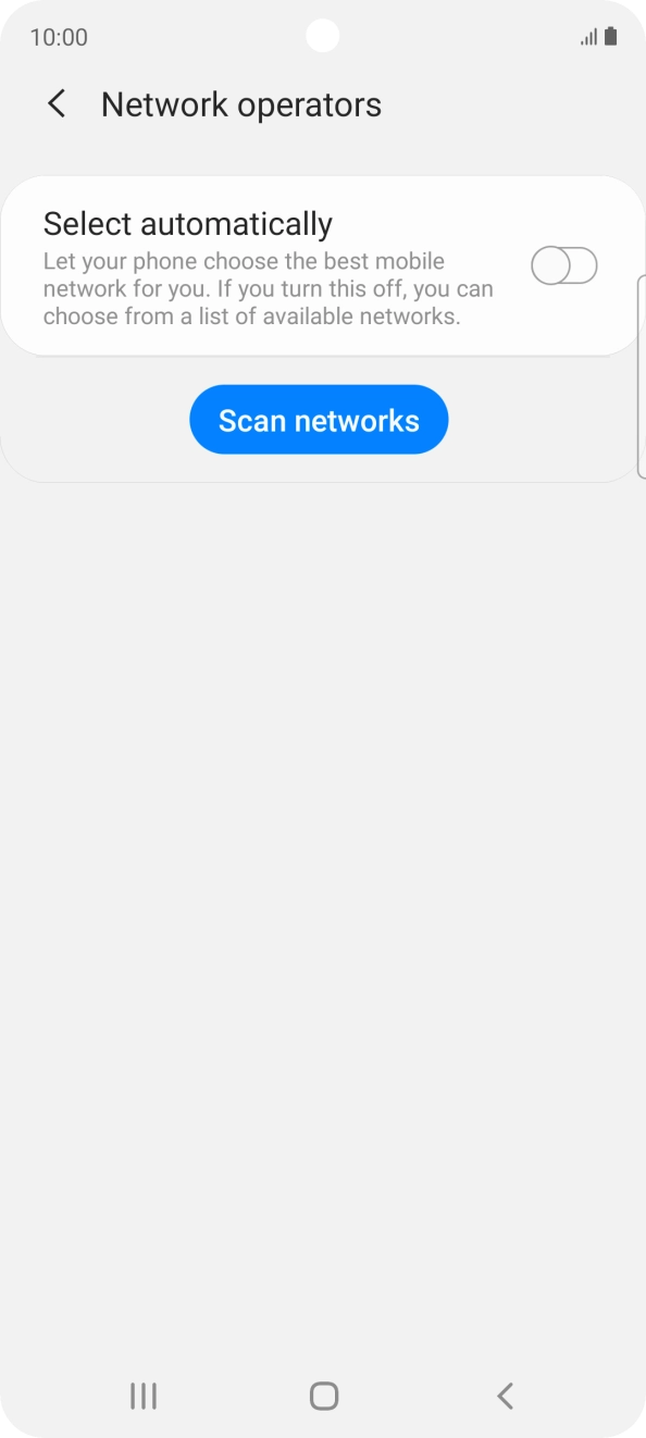 Press the indicator next to 'Select automatically' to turn on the function. Press the indicator next to 'Select automatically' to turn on the function.