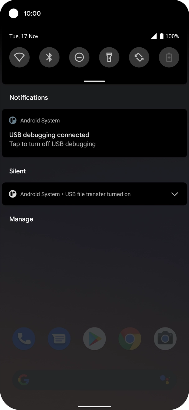 Press Android System. Press Android System.