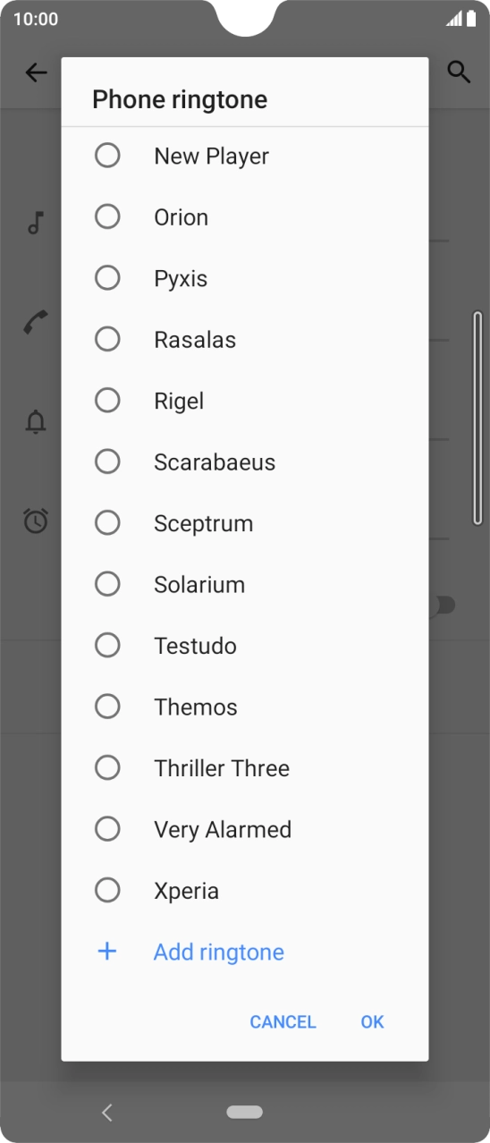 Press Add ringtone.