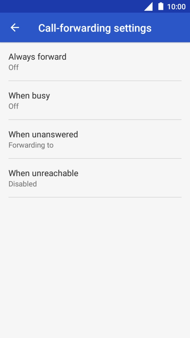 Press the Home key to return to the home screen.
