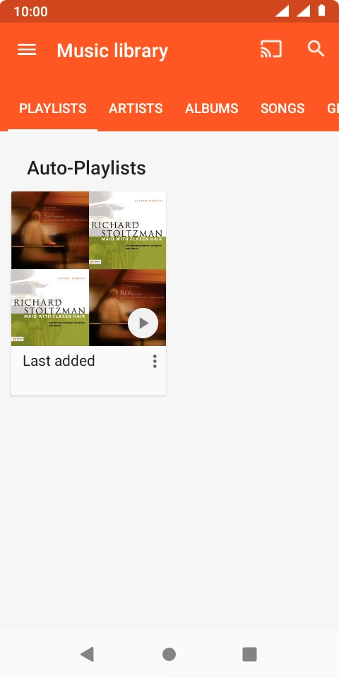 Press the required category and go to the required audio file. Press the required category and go to the required audio file.