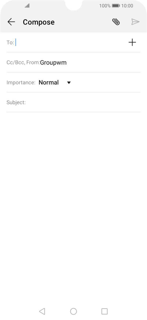 Press To: and key in the first letters of the recipient's name.