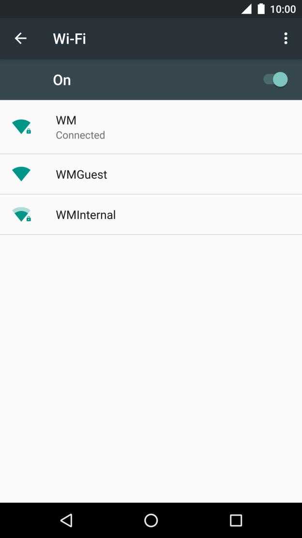Press the Home key to return to the home screen.