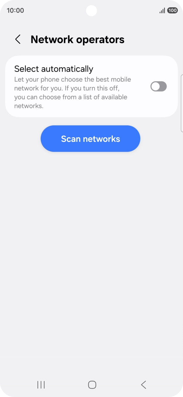 Press the indicator next to 'Select automatically' to turn on the function. Press the indicator next to 'Select automatically' to turn on the function.