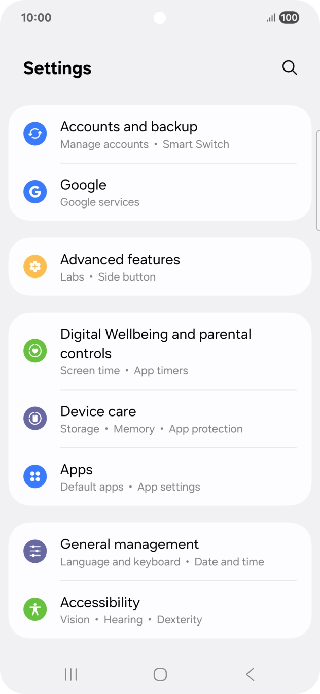 Press Google.