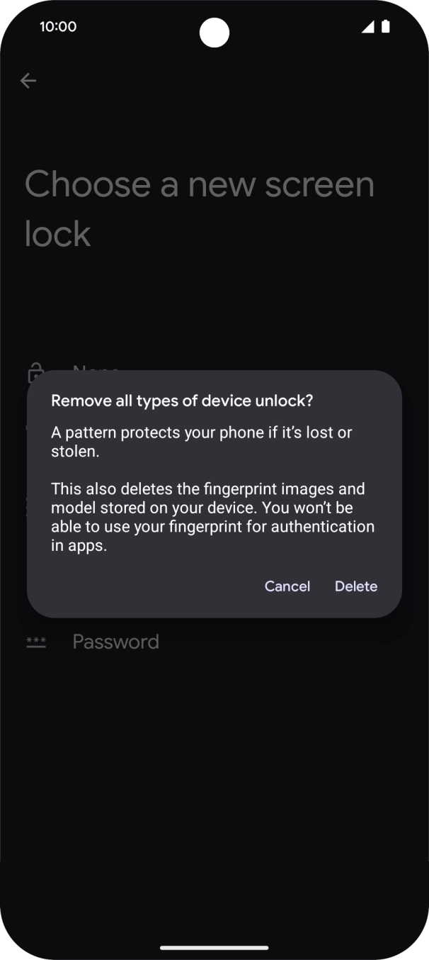 Press Delete. Press Delete.