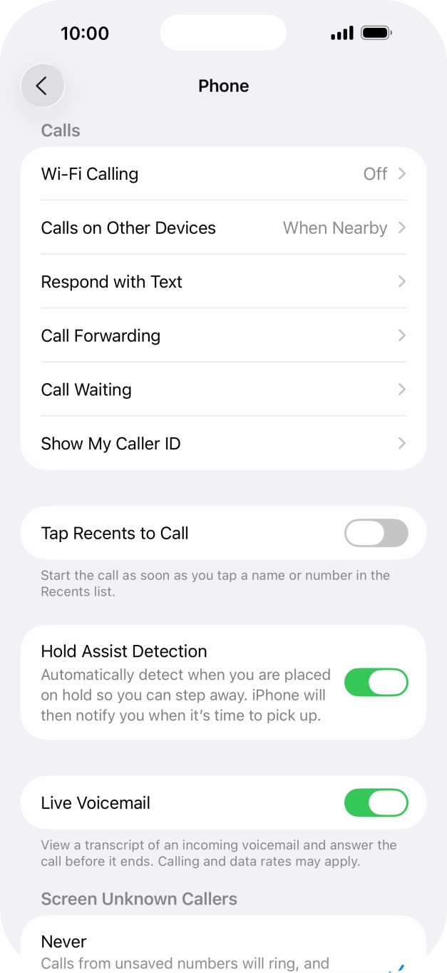 Press Wi-Fi Calling. Press Wi-Fi Calling.