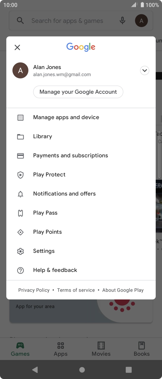 Press Settings. Press Settings.