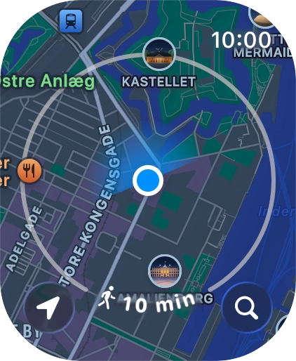 Press the search icon. Press the search icon.