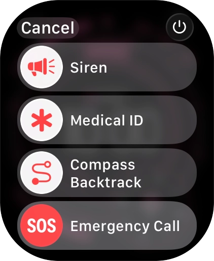 Press and hold the Side button to access the emergency call function. Press and hold the Side button to access the emergency call function.