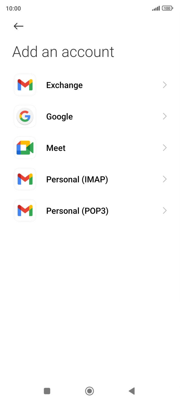 Press Google.