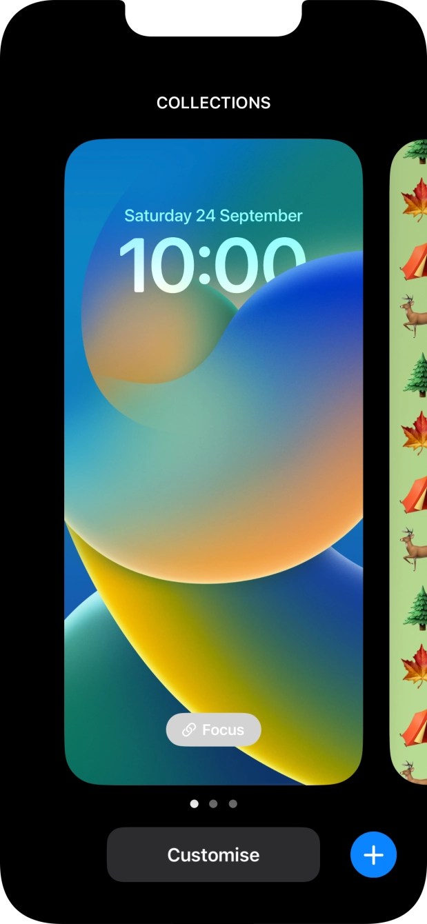 Press the add icon. Press the add icon.