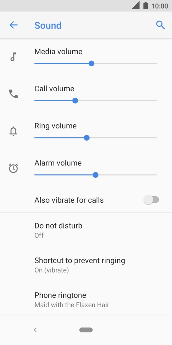 Press the Home key to return to the home screen.