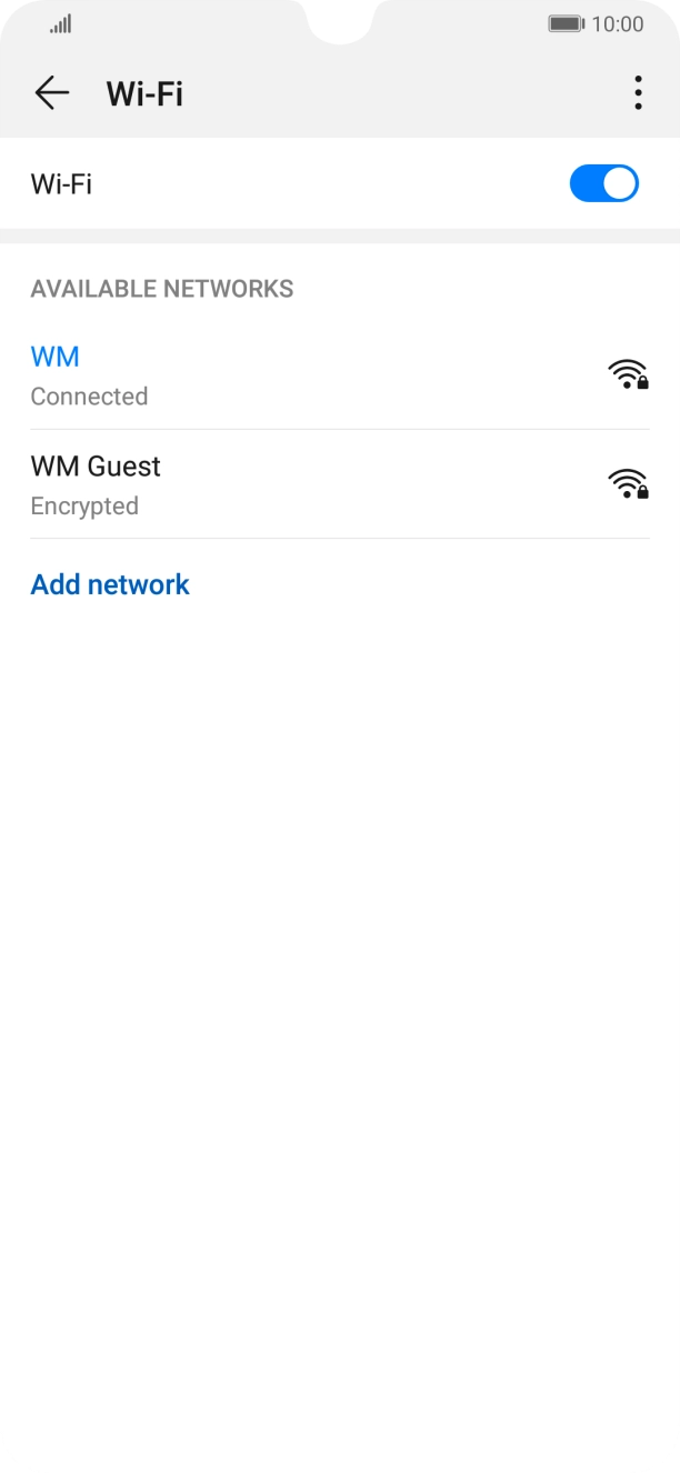 Press the menu icon. Press the menu icon.