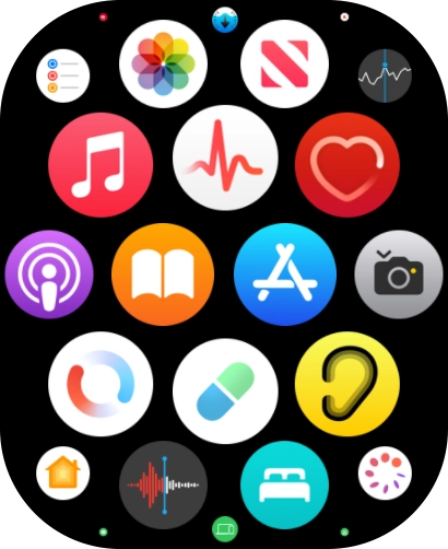 Press the music player icon.