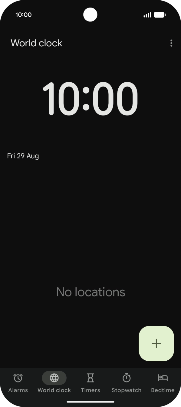 Press Alarms.