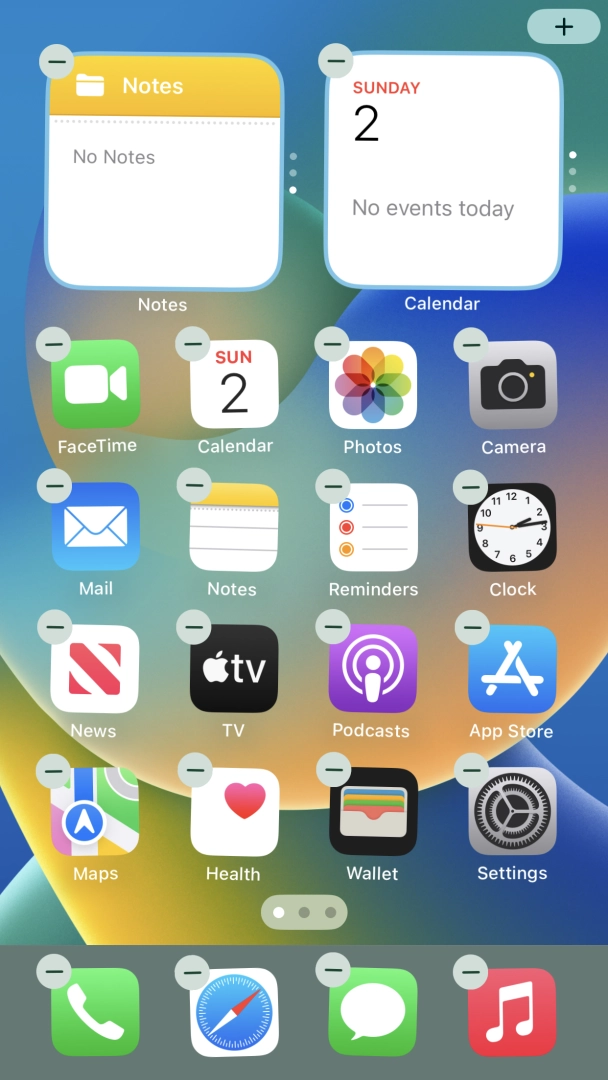 Press the home screen icon. Press the home screen icon.