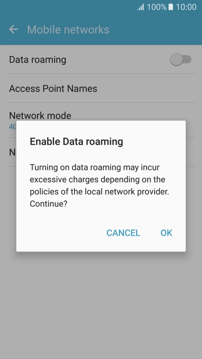 If you turn on the function, press OK.