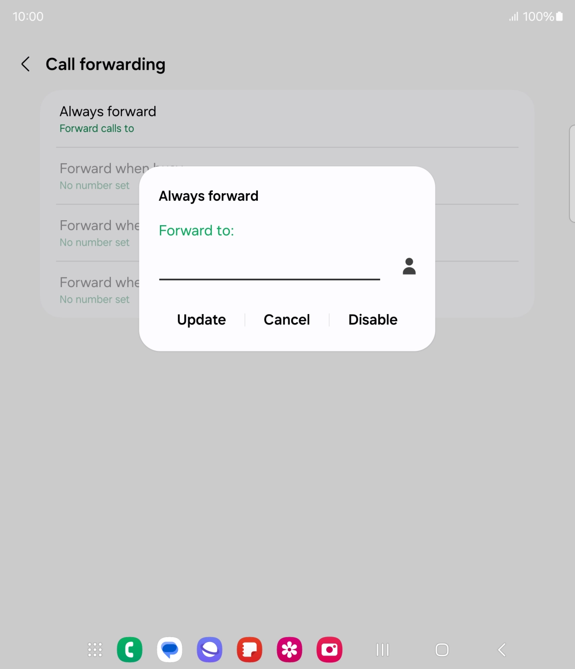 Press Disable.