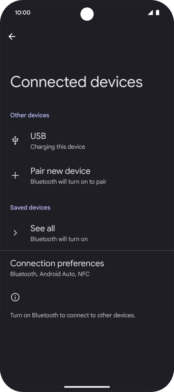 Press Pair new device.