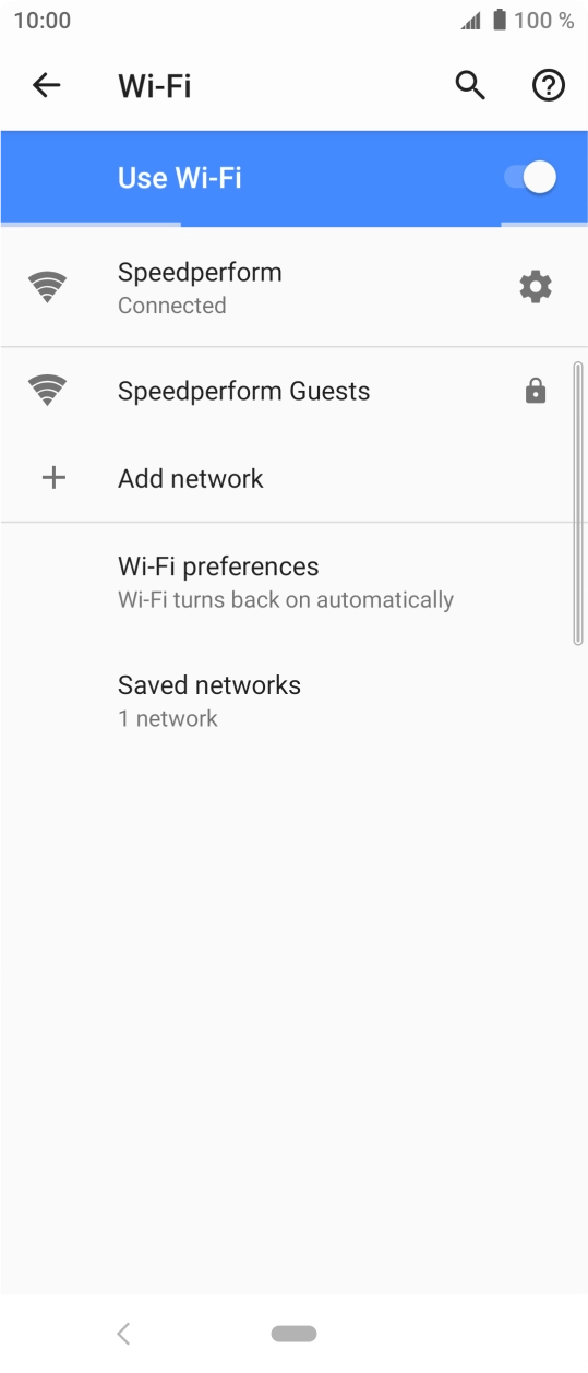 Press the Home key to return to the home screen.