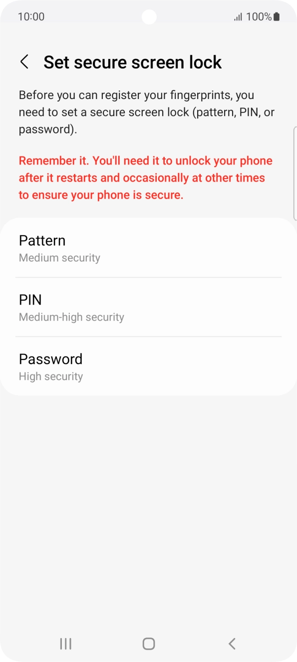 Press the required phone lock code and follow the instructions on the screen to create an additional phone lock code. Press the required phone lock code and follow the instructions on the screen to create an additional phone lock code.