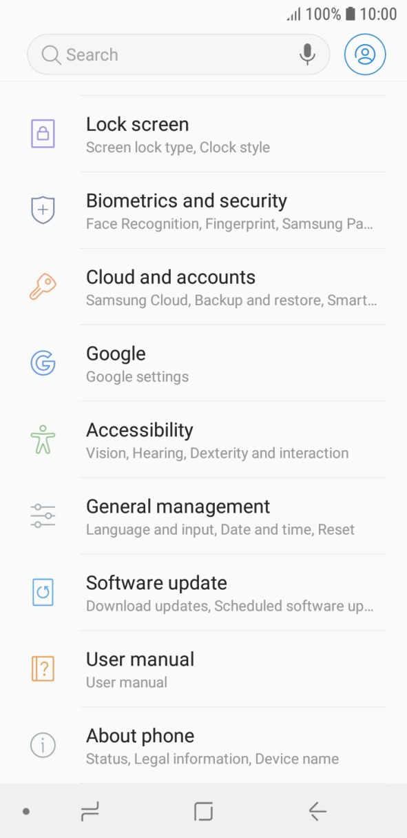 Press Cloud and accounts. Press Cloud and accounts.