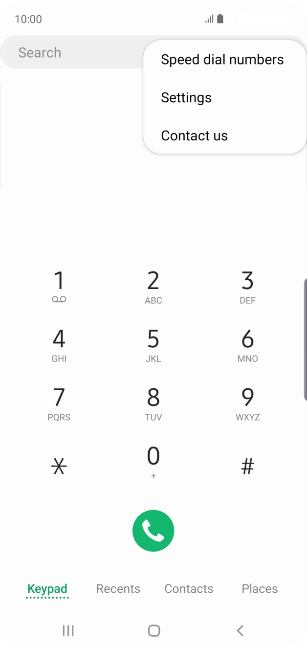 Press Settings.