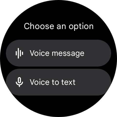 Press the required setting and follow the instructions on the screen to record and send the required reply.