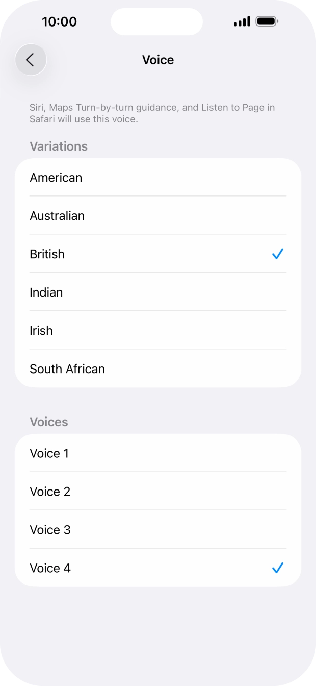 Press the required accent. Press the required accent.