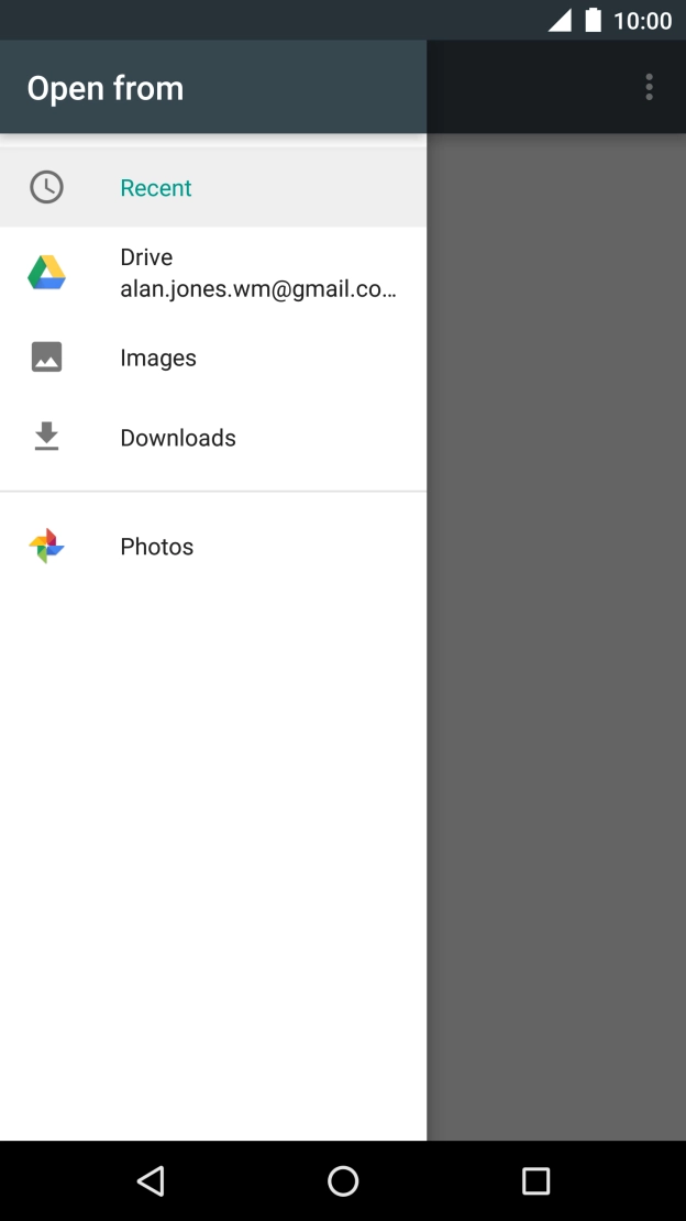 Press Images and go to the required folder.