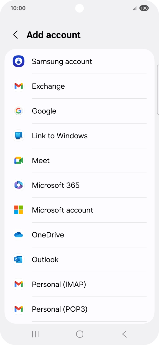 Press Google.