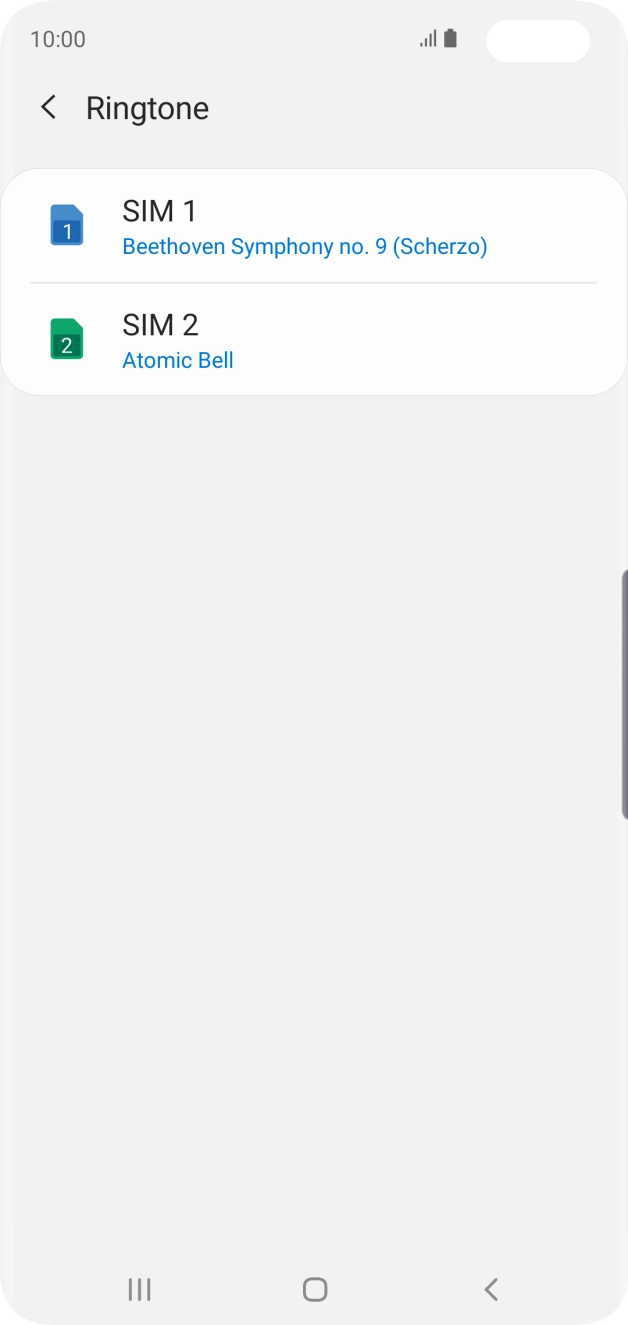 Press the Home key to return to the home screen.