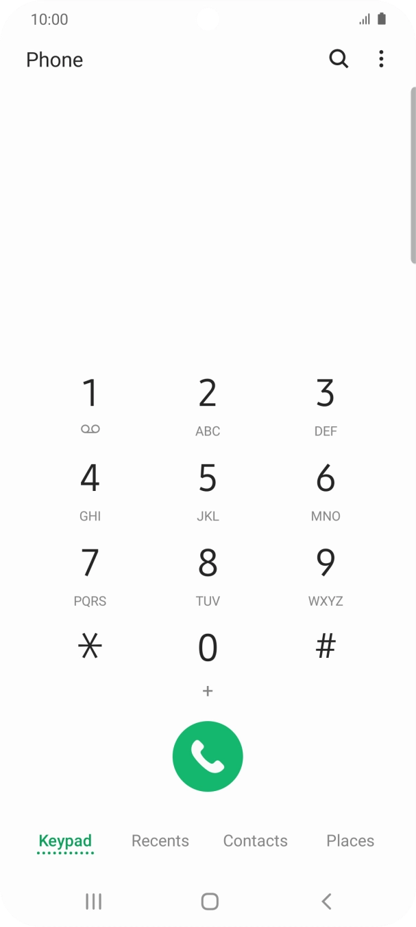 Press the menu icon. Press the menu icon.