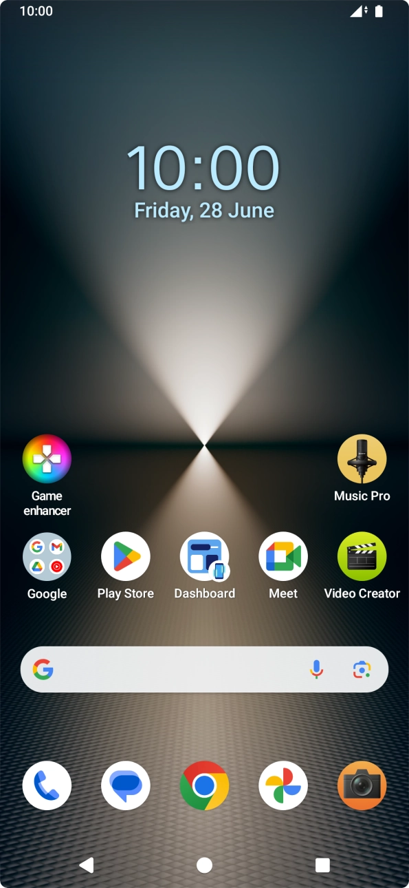 Press the call icon.