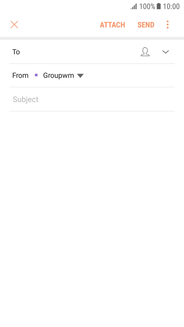 Press the search field and key in the first letters of the recipient's name. Press the search field and key in the first letters of the recipient's name.